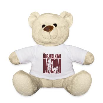 Chemise Maman Promenant le Chien Hunde Mama - Nounours - blanc - Devant