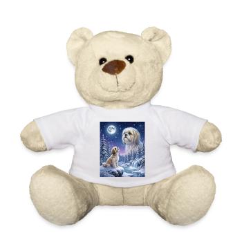 Hurlant à la Lune Mème Chien Shih Tzu - Nounours - blanc - Devant