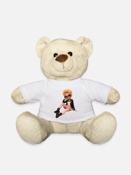Kawaii-Punk Stil Diva - Teddy - Weiß
