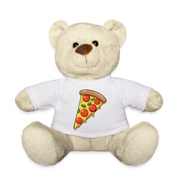 Pepperoni Pizza - Teddy Bear - white - Front