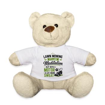 Cadeau d’aménagement paysager pour les passionnés de tonte de pelouse - Nounours - blanc - Devant
