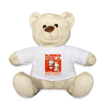 Dessin animé Slowmoe Coffee Friends - Nounours - blanc - Devant