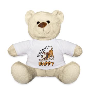 Jack Russell : Design de chien parfaitement heureux - Nounours - blanc - Devant