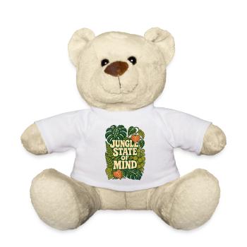 Jungle State of Mind – Tropische Pflanzen - Teddy - Weiß - Vorne