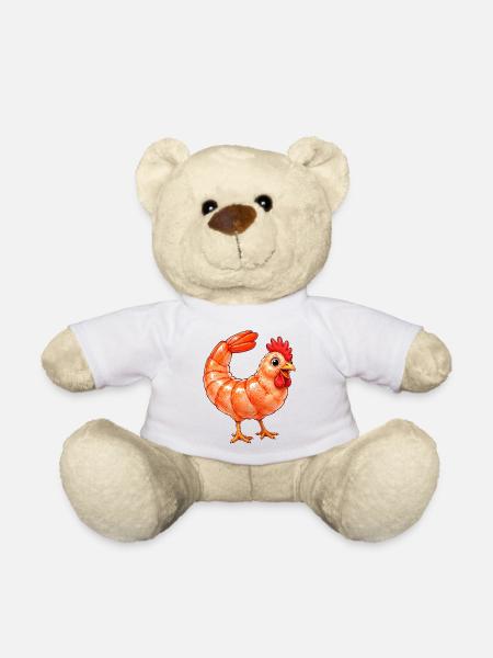 Lustiges Huhn und Henne Cartoon Comic - Teddy - Weiß