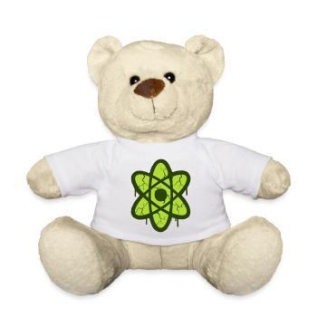 Atom Symbol Graffiti Logo - Teddy Bear - white - Front