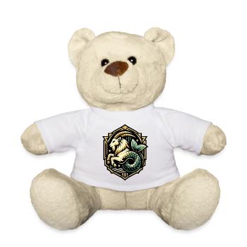 Heraldic Horse Dragon - Teddy Bear - white - Front