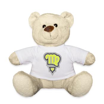 Vierge et Terre tribales du zodiaque - Nounours - blanc - Devant