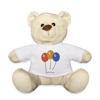 Balloon bouquet - Teddy Bear - white - Front