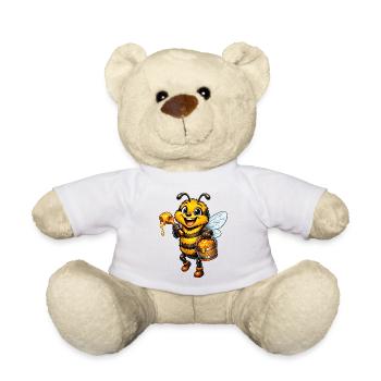 abeille heureuse - Nounours - blanc - Devant