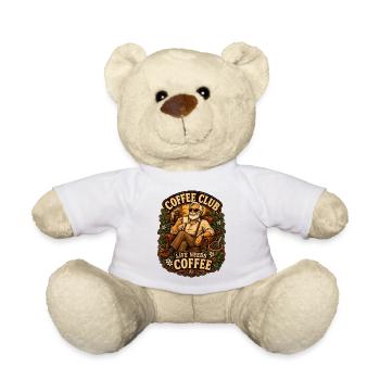 Coffee Club Life Needs Coffee - Teddy Bear - white - Front
