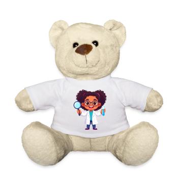 Kawaii Chemikerin – Wissenschaft Labor Spaß Art - Teddy - Weiß - Vorne