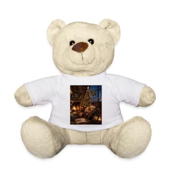 La magie de Noël En famille, être ensemble, ça compte pour l’amour - Nounours - blanc - Devant