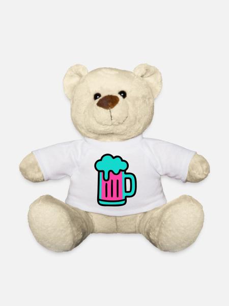 Bierkrug Neon Schaum Icon - Teddy - Weiß