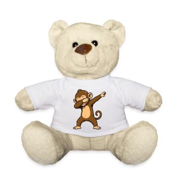 DabAffe Cartoon - Teddy - Weiß - Vorne