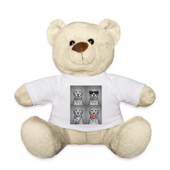 Geparde Gepard - Teddy - Weiß - Vorne
