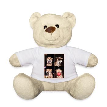 Geparde Gepard - Teddy - Weiß - Vorne