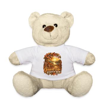 Goldene Tage, gemütliche Wege - Teddy - Weiß - Vorne