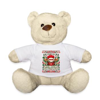 Küchen-Team - Hier kocht die Festlaune - Teddy - Weiß - Vorne