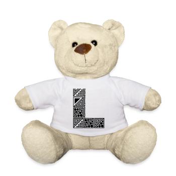 Lettre L - Nounours - blanc - Devant