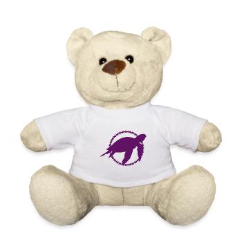 Schildkröte / Kriechtier - Reptilie - Teddy - Weiß - Vorne