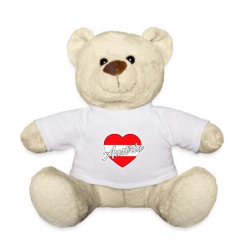 Austria - Teddy Bear - white - Front