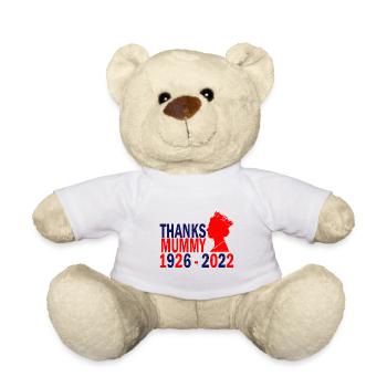 Elisabeth II 1926 - 2022 - Nounours - blanc - Devant