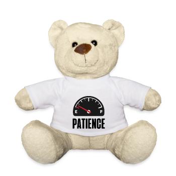 panne de patience - Nounours - blanc - Devant