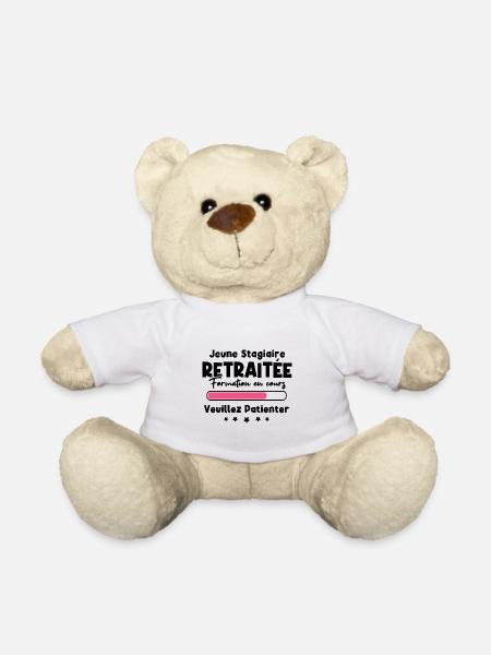 Jeune stagiaire retraitée formation en cours - Nounours - blanc