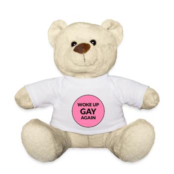 Je me suis réveillé gay à nouveau - Nounours - blanc - Devant