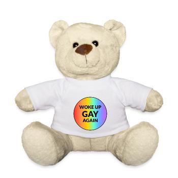 Je me suis réveillé gay à nouveau - Nounours - blanc - Devant