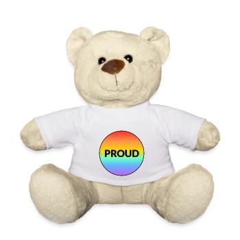 Stolzer LGBTQ-Pride-Regenbogen - Teddy - Weiß - Vorne