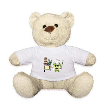 chou cuisinier cuisiniers cuisinier cuisinier hôte cuisine - Nounours - blanc - Devant