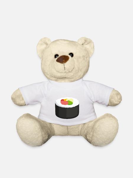 Sushi Maki Sushi - Teddy Bear - white
