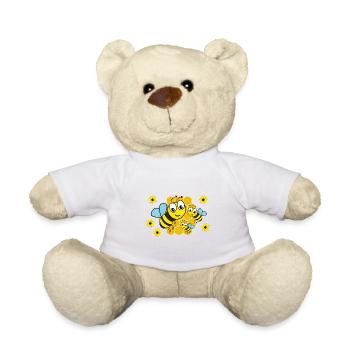 Children bees bees beekeepers child birthday woman - Teddy Bear - white - Front