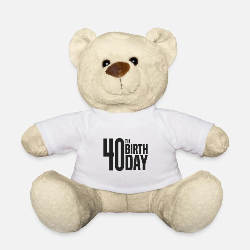 40e anniversaire - Nounours - blanc
