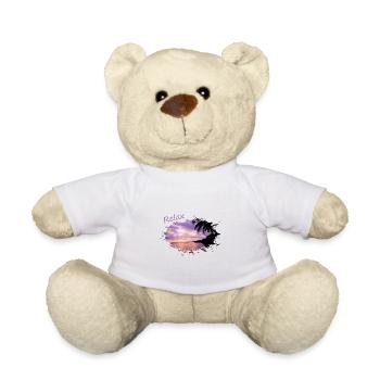 relax chill out Palmen palms sundown - Teddy - Weiß - Vorne