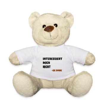 Interessiert mich nicht - Teddy - Weiß - Vorne