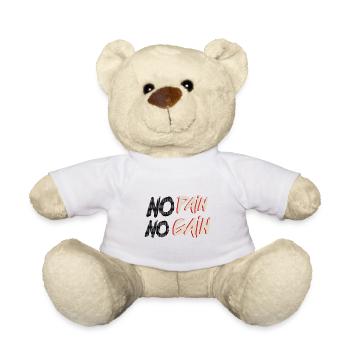 No Pain No Gain - Teddy - Weiß - Vorne