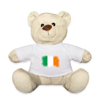 Irland Flagge Vintage Irische Fahne Dublin - Teddy - Weiß - Vorne
