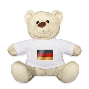 Drapeau de l’Allemagne Drapeau allemand Utilisé Look Home - Nounours - blanc - Devant