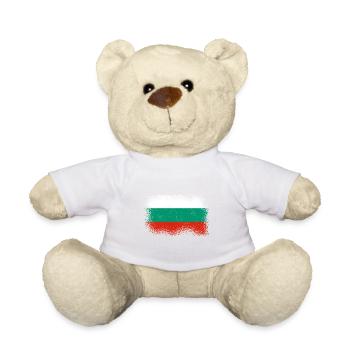 Bulgarien Flagge Bulgarische Fahne Goldstrand - Teddy - Weiß - Vorne