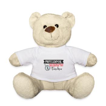 Geografie Lehrer Lehrerin Unterrichten Lehren - Teddy - Weiß - Vorne