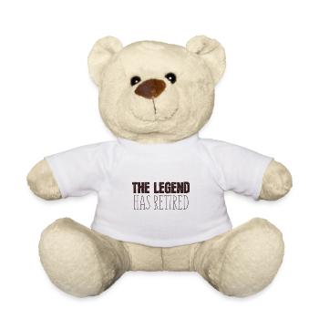 Ruhestand - Rente - Teddy - Weiß - Vorne