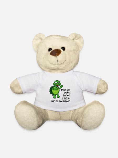 lentement - Nounours - blanc