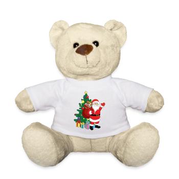 Santa Claus - Teddy Bear - white - Front