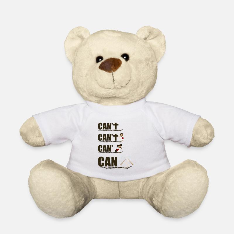 Can Can Can | Cadeau de communion de confirmation - Nounours - blanc