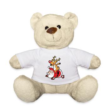 Weihnachten - Teddy - Weiß - Vorne