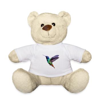 Oiseau polygone - Nounours - blanc - Devant