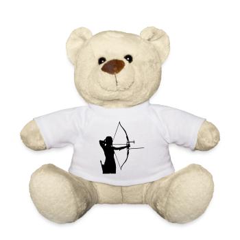 Archery shooter - Teddy Bear - white - Front